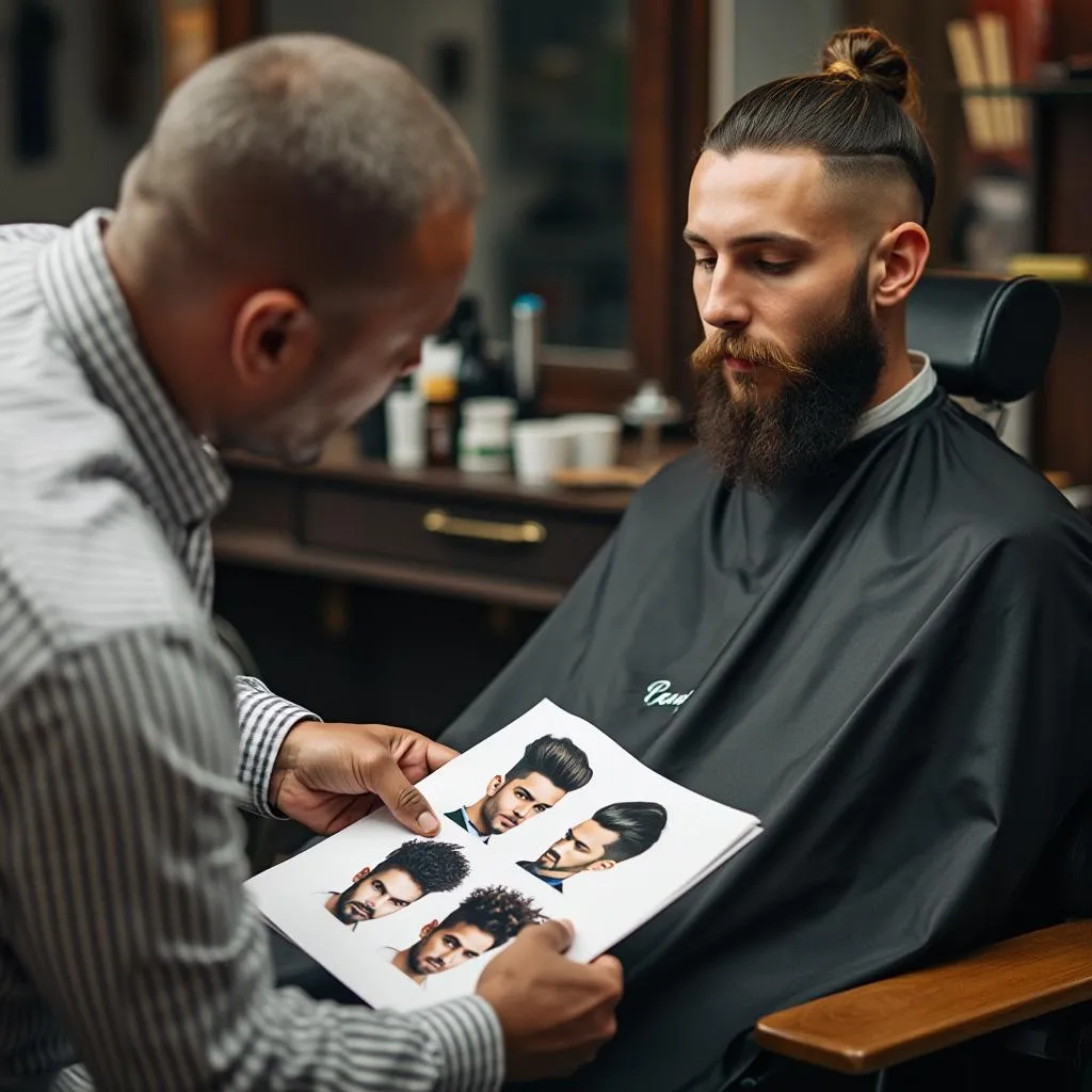 Estilista ofreciendo atención personalizada a cliente