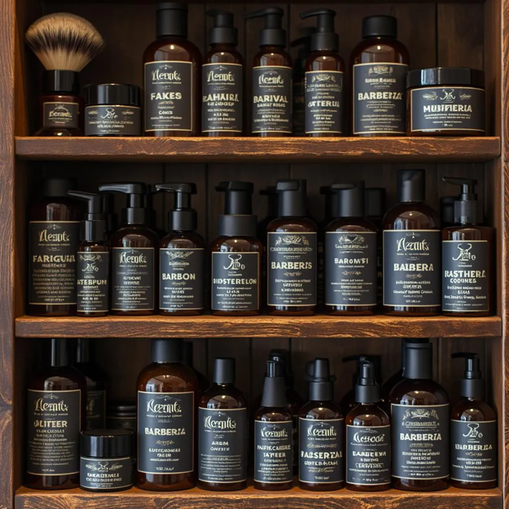 Selección de productos premium para cuidado masculino